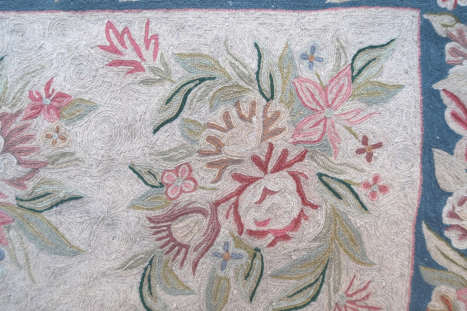 Indian rug Kashmir 1950