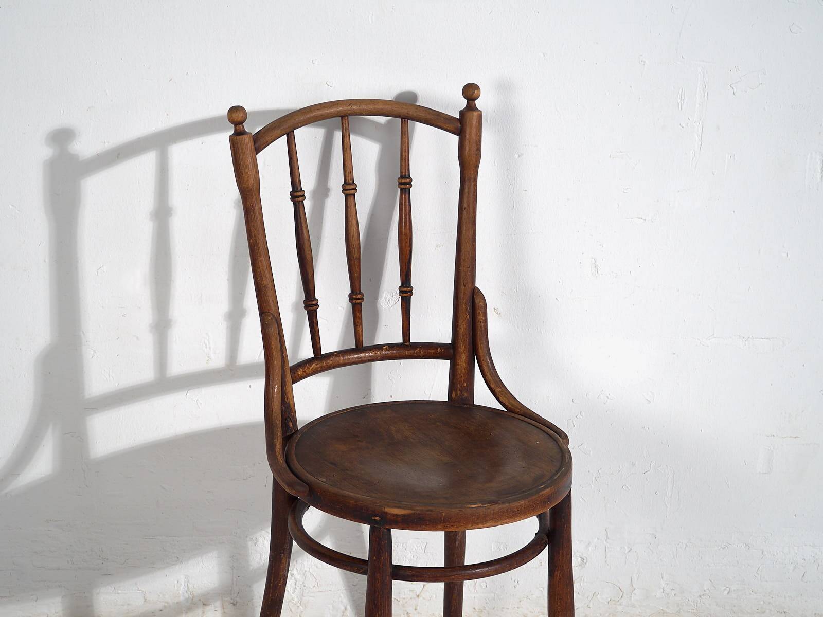 Antique Thonet bentwood chairs (circa 1920). Set of 4 pieces #14