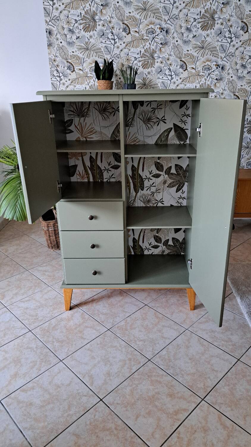 Rød Sødgren chest of drawers green Thisted