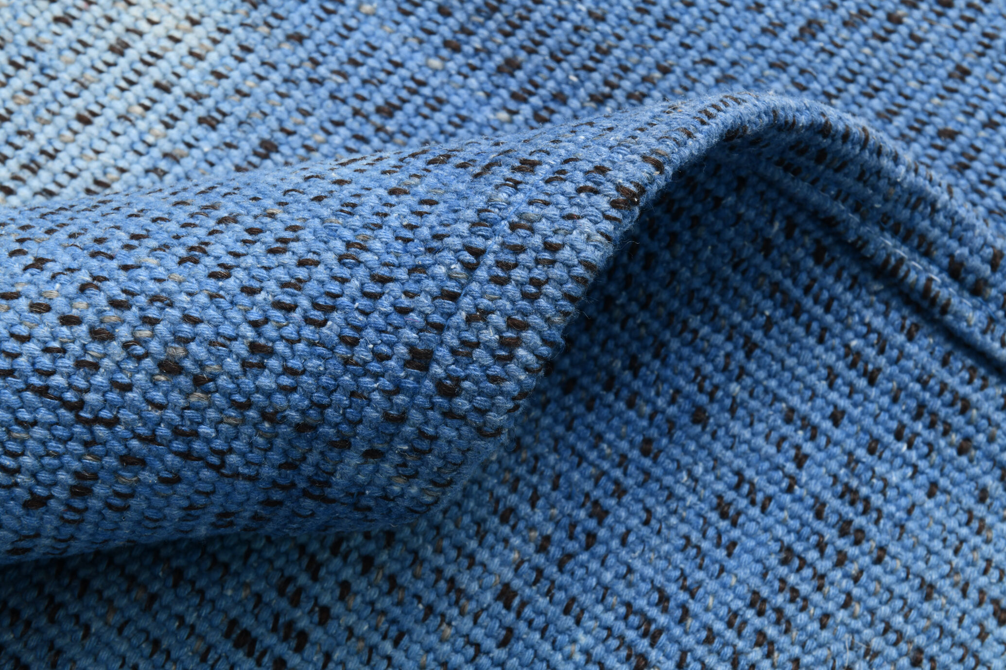 Blue oversize turkish rug 357x270cm