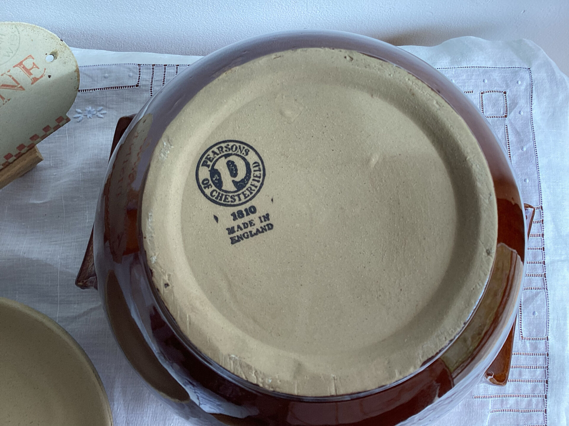 Pearson's stoneware casserole from Chesterfield