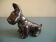 vintage ceramic dog figurine 50s