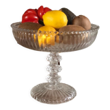 Vintage molded glass stand cup