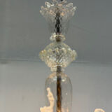 Venetian lustre in colourless Murano glass, circa 1950.