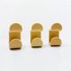 Set of Beige Coat Hooks by Ambrogio Rossari for Gedy, 1970s