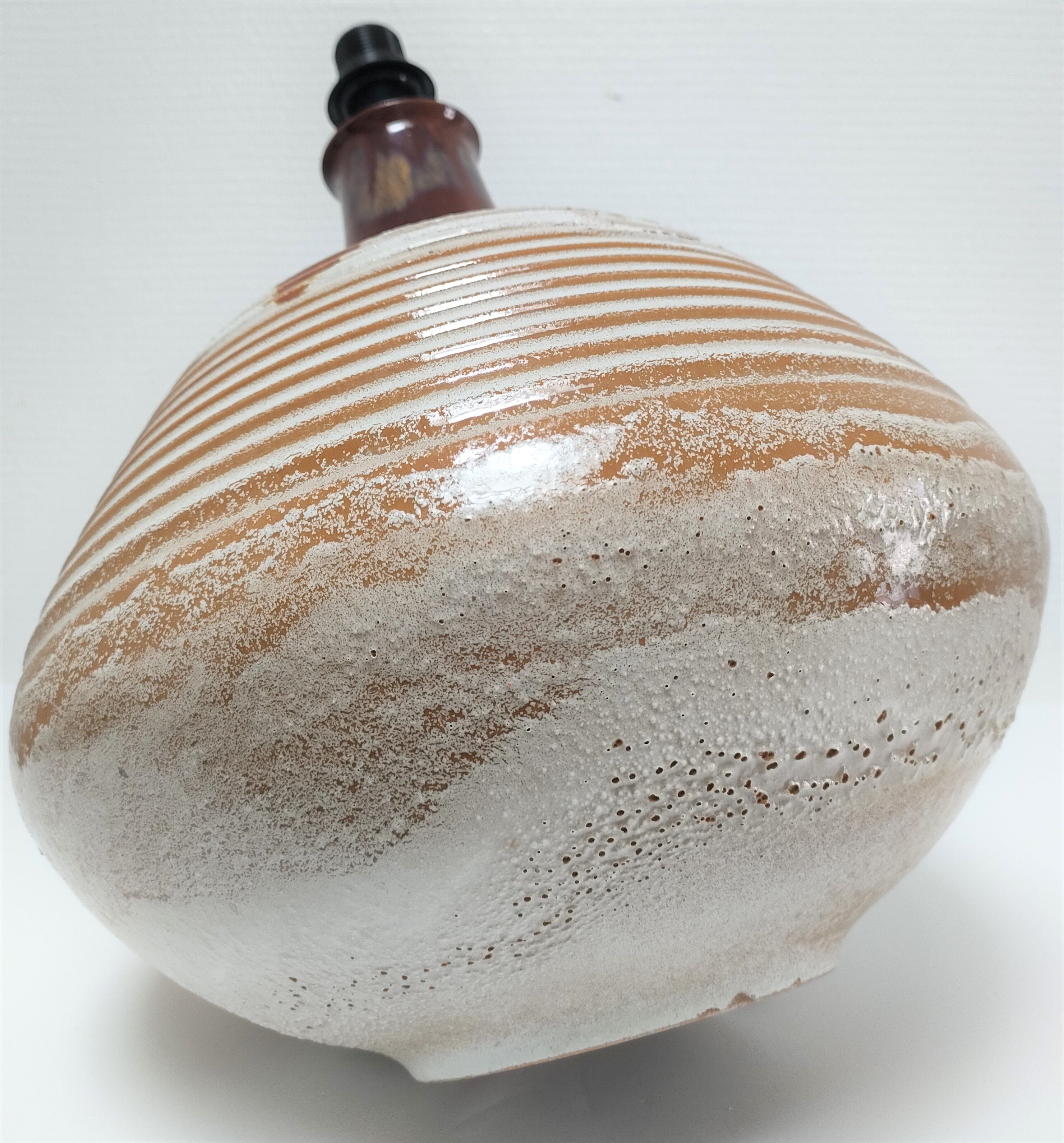 Italian ceramic lamp foot 70s