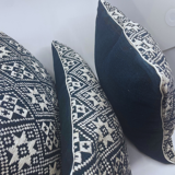 Navy blue design cushion