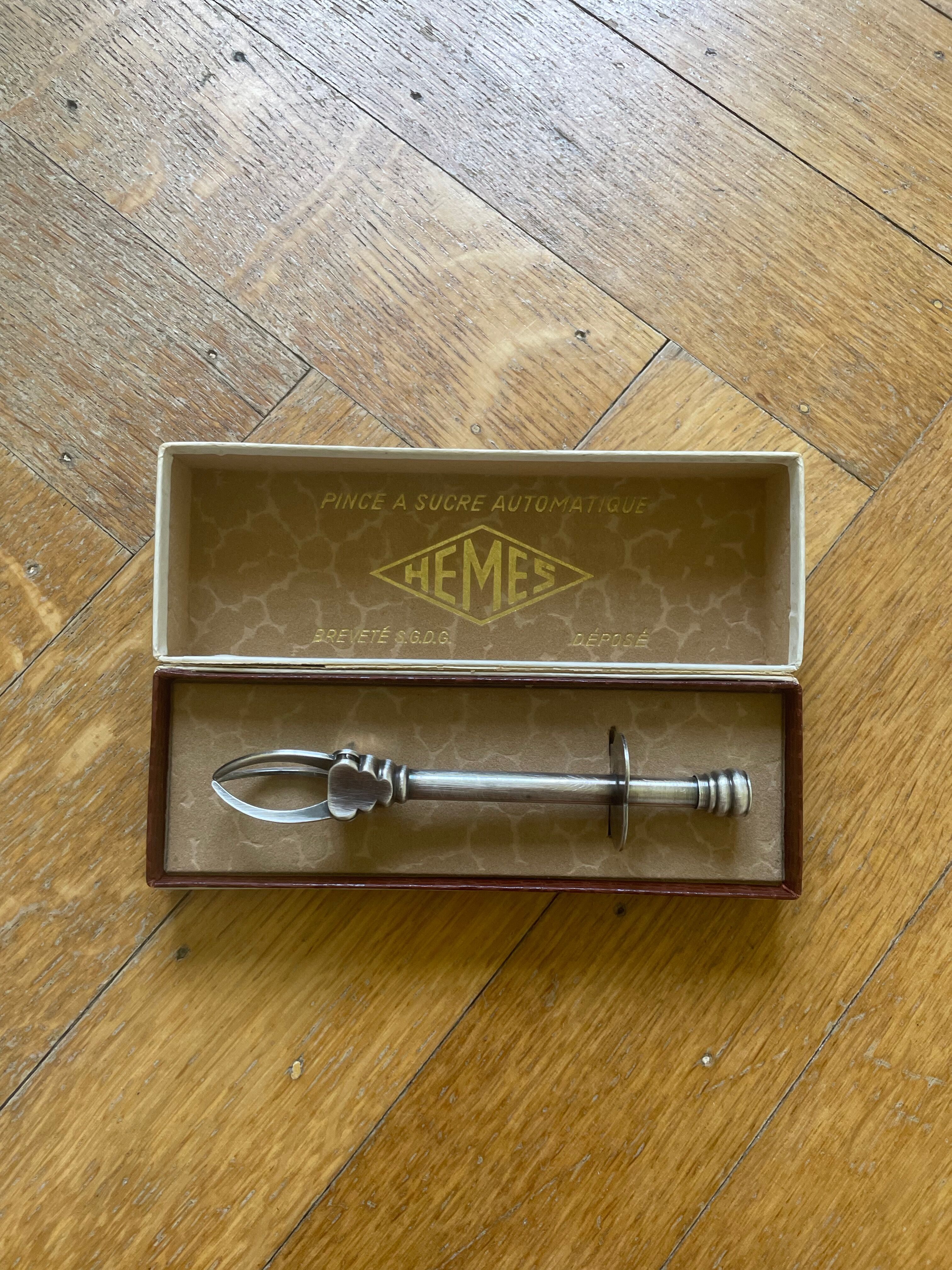 Pince à sucre crabe Hèmes dans sa boite