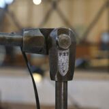 1950s Adjustable Industrial Metal Workshop Floodlight Floor Lamp