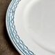 Round flat dish St Amand in blue ironstone