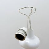 20th-century white opaline glass table lamp