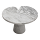 Original Angelo Mangiarotti Italian "Eros" Carrara Marble Side Tables