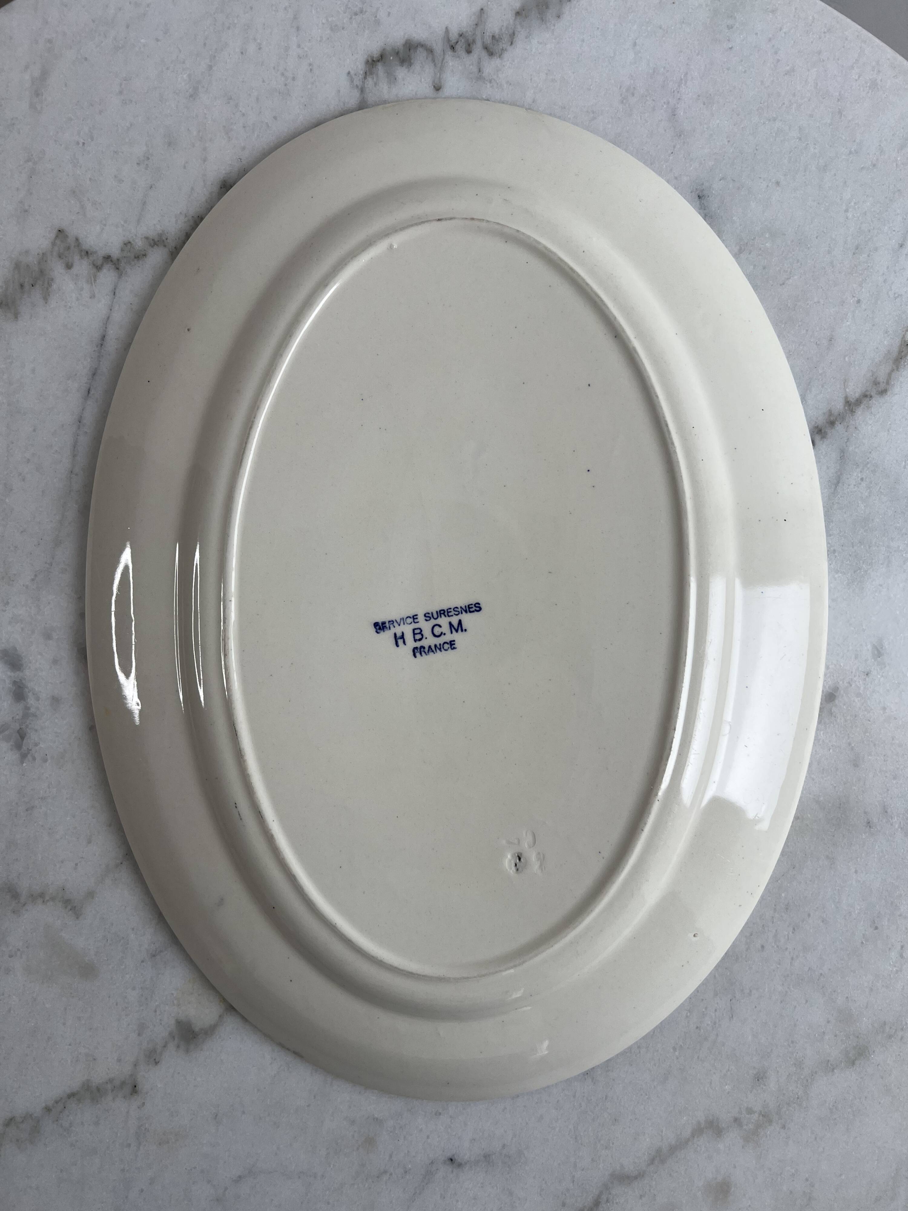 Large presentation plate HBCM France Terre de Fer