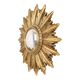 Gold Leaf Sunburst Mirror (Resin, 56cm)