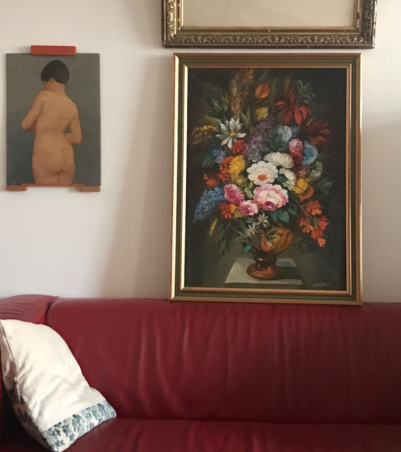 Still life with flowers, oil on canvas