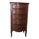Small weekly organizer - small chest of drawers - 5 drawers - Louis XV style - cherry color