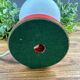 Vintage globe bedside lamp – red lacquered wooden base