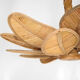 "Flower" chandelier in rattan