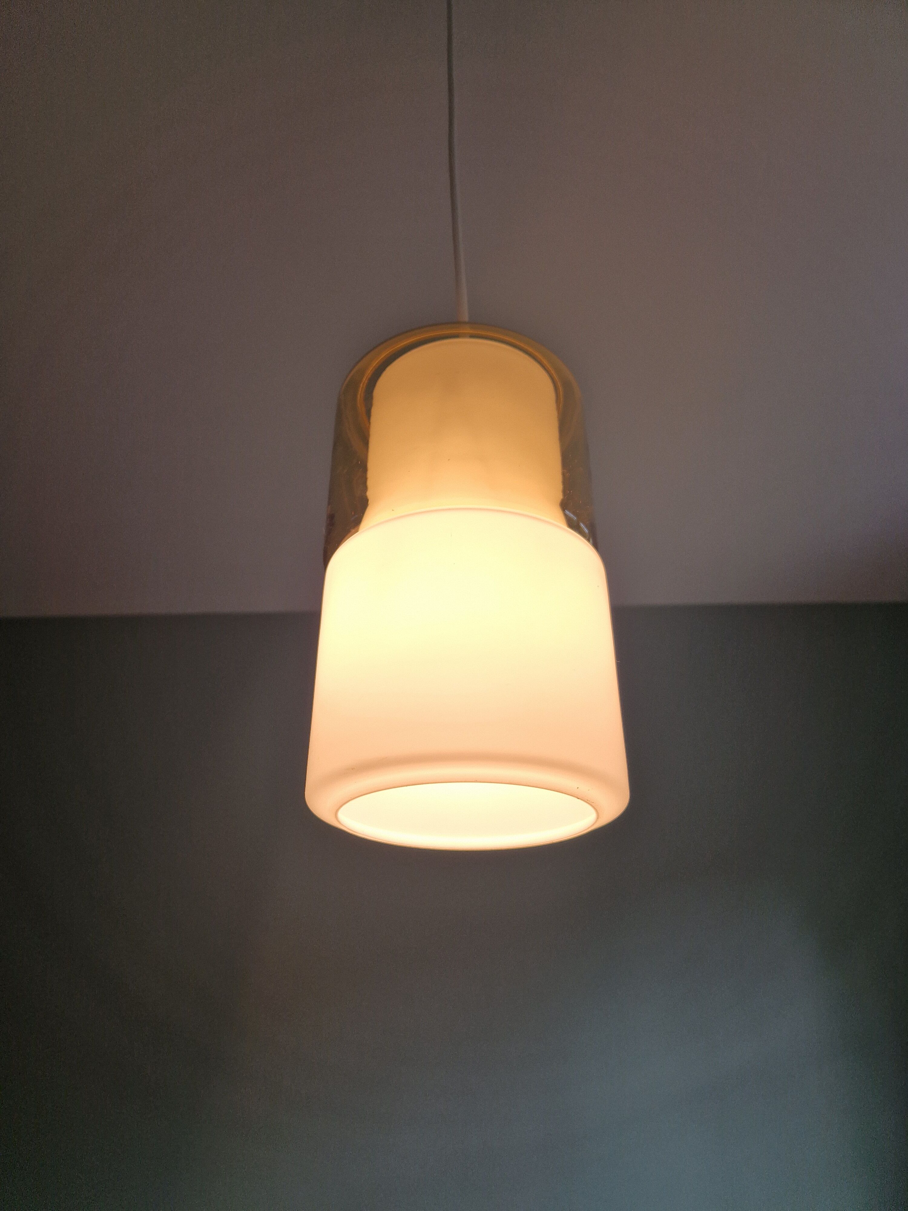 Suspension in opaline and colored glass, Peill & Putzler, 60s