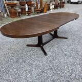 Extensible Baumann table in oak from the 1960s.