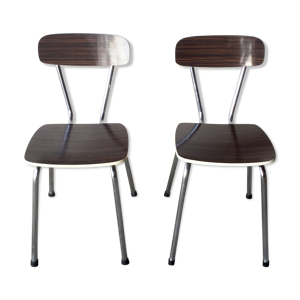 Set de 2 chaises formica