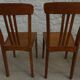 4 chaises bistrot en bois de marque stella