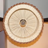 Scandinavian suspension in jute and wicker Ø 44cm