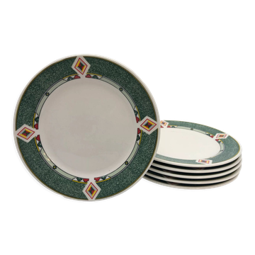 6 assiettes à dessert "Wellco Design"