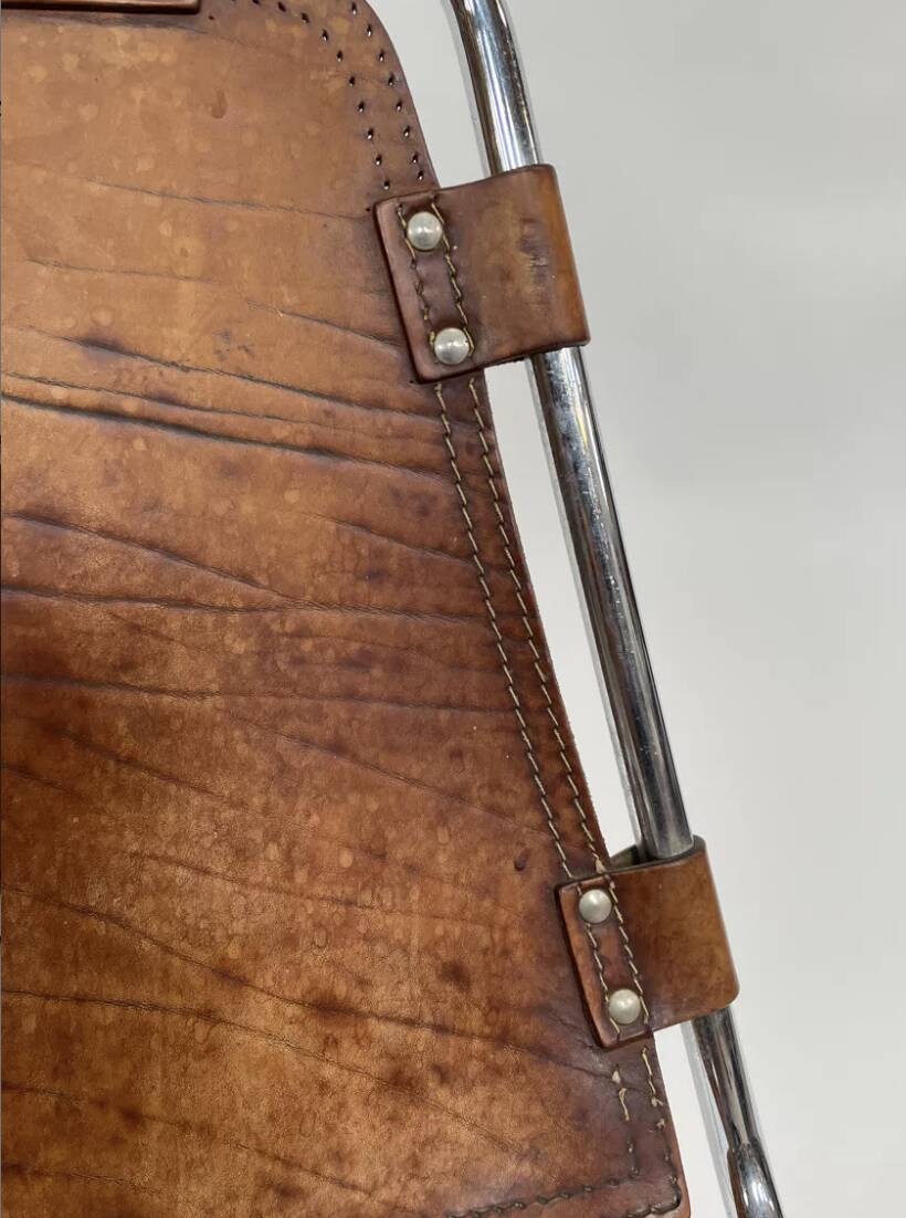 Mid Century Dal Vera Les Arcs Cognac Chair Design