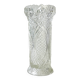 Vintage glass vase with geometric pattern
