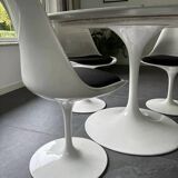 vintage Saarinen Knoll 4x chairs and table Tulip set