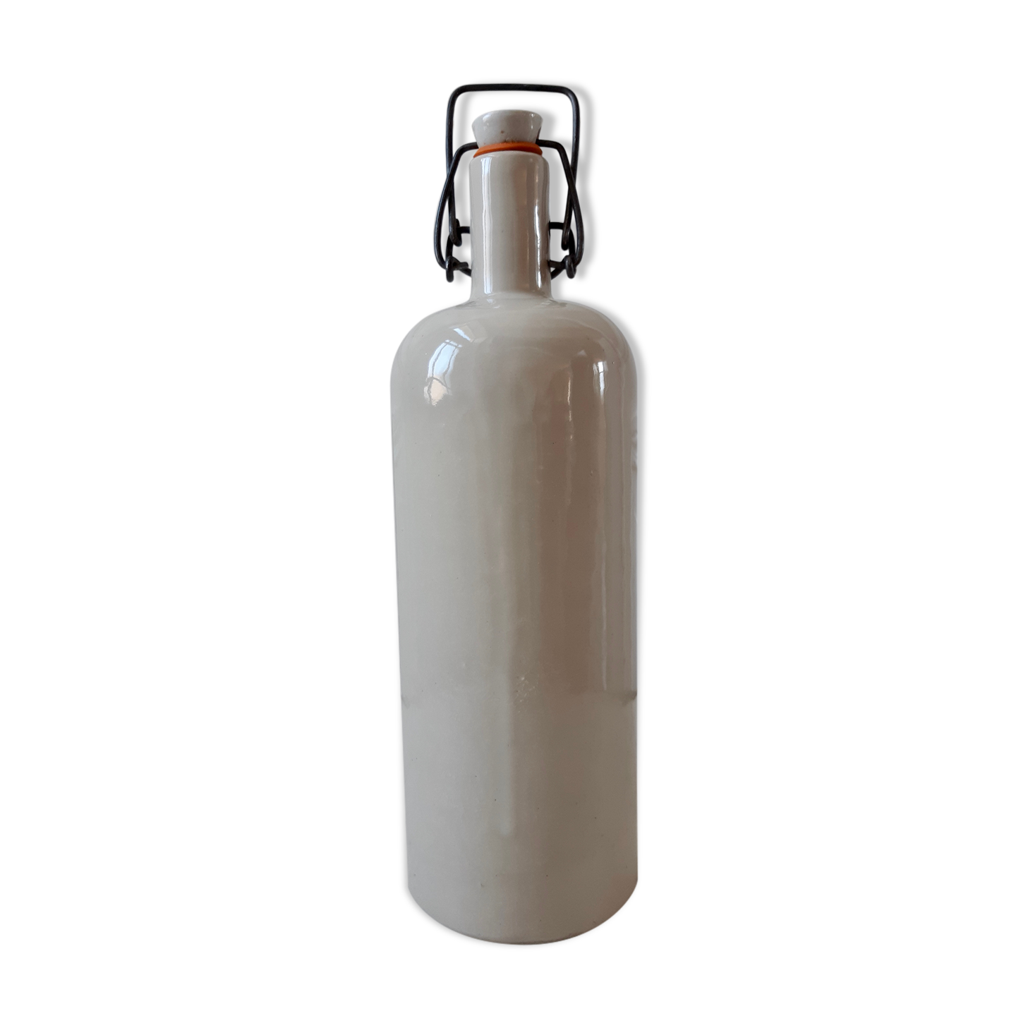 70s beige sandstone bottle