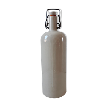 Bouteille en grès beige années 70