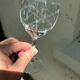 Série de 10 verres à vin en cristal gravé