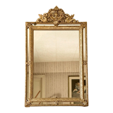 Golden antique mirror with dragon parclose, 119x75 cm