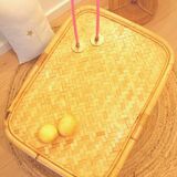 Vintage rattan coffee table