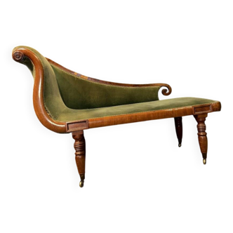 Méridienne anglaise en acajou – XIXe siècle
