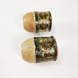 Mid century ceramic mugs, Bornholm, Denmark, 1960s.