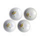 4 Gien "primefleur" hollow porcelain plates