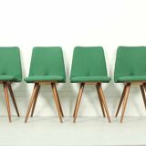 Set of 4 Teak Dining Chairs by van Os, 1950s