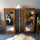 Art deco twin cabinets