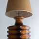 XL glazed ceramic lamp from the 60s/70s