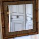 Bamboo rattan mirror