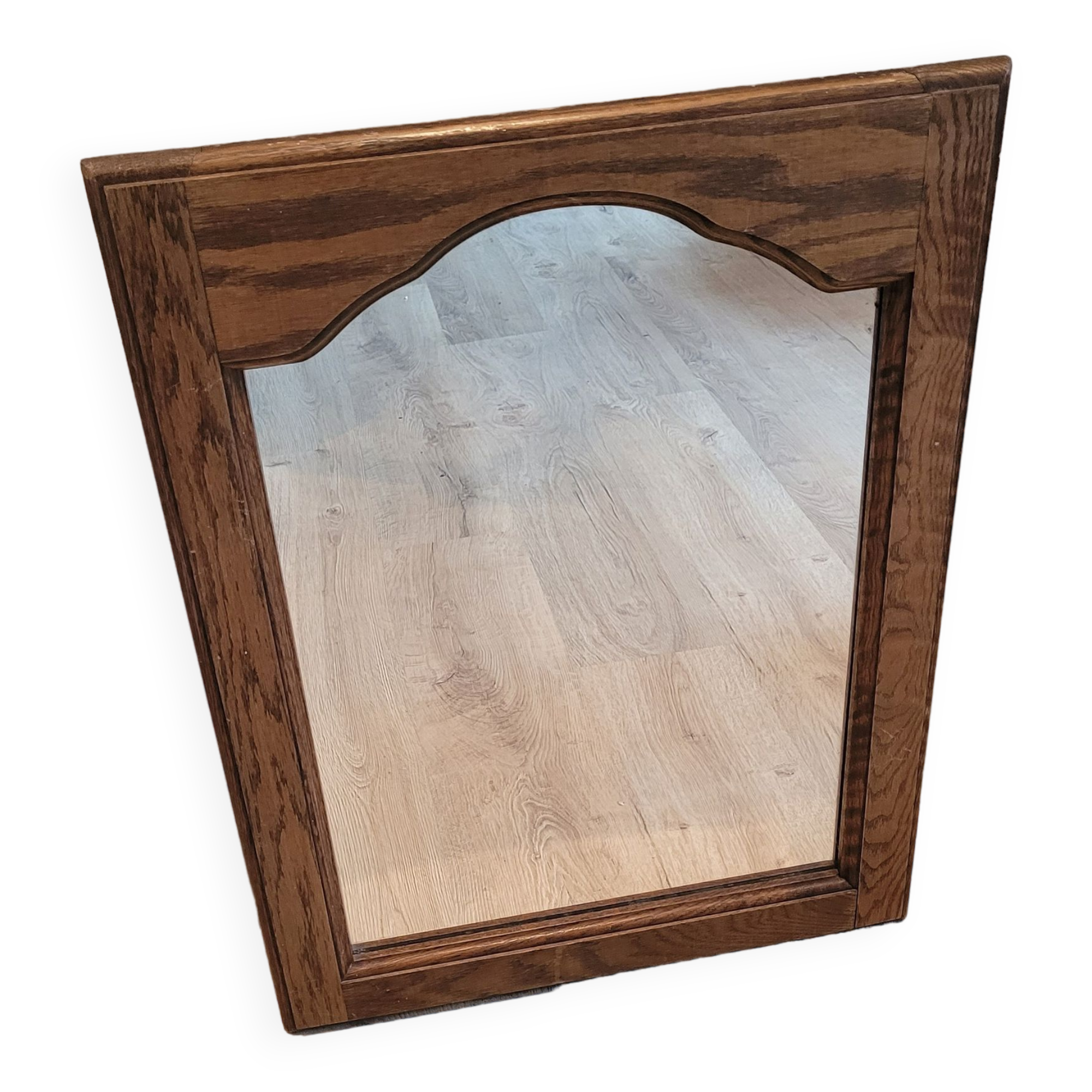 Mirror wood mustache 55x73
