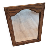 Mirror wood mustache 55x73