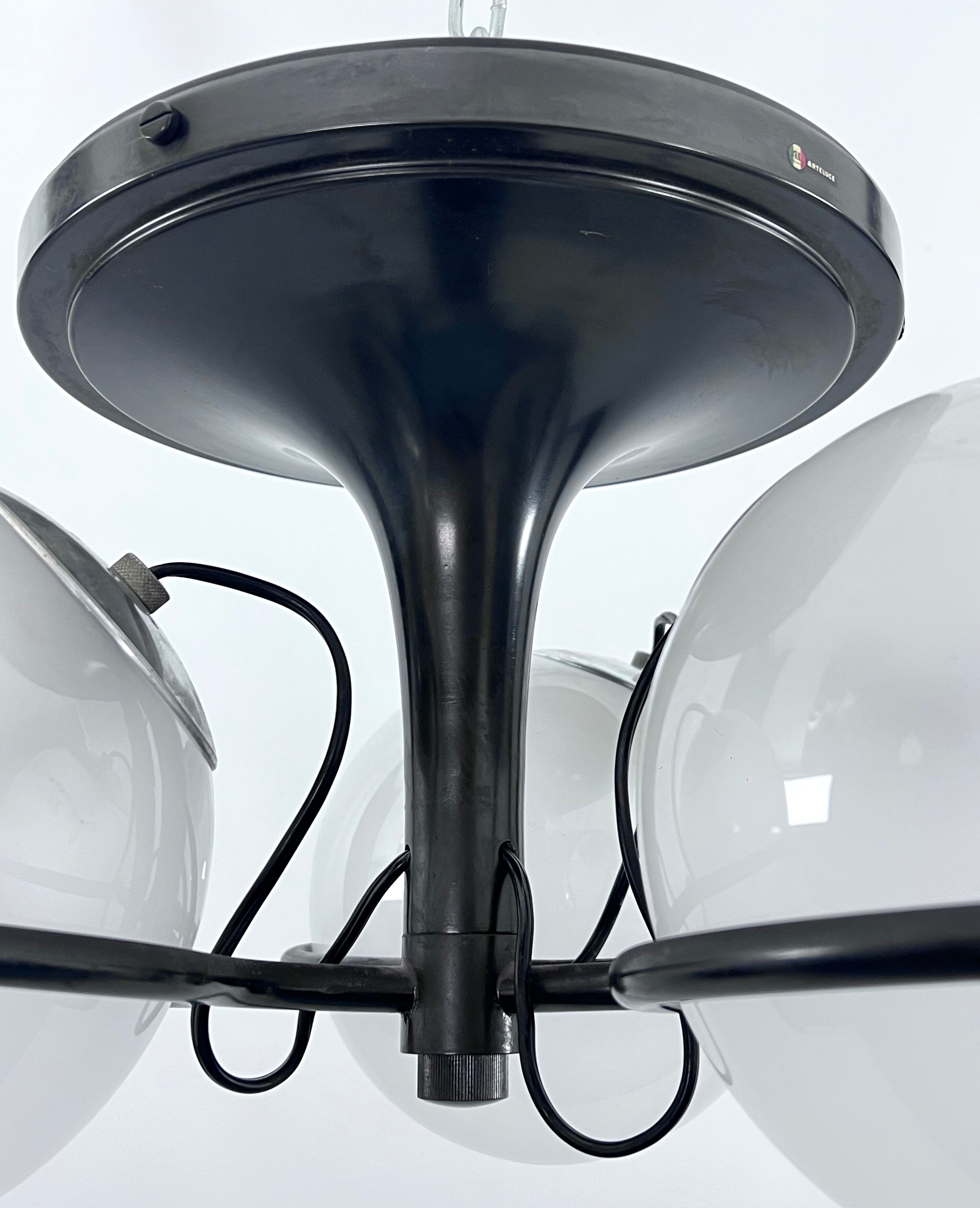 Mid-Century rare early Model 2042/3 Ceiling Lamp by Gino Sarfatti for Arteluce