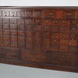 Grande armoire de notaire / classeur en chêne français, années 1920/30