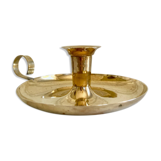 Hand candle holder or brass cellar rat