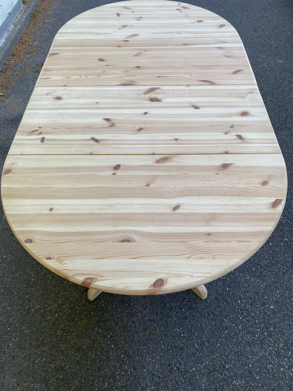 Rainer Daumiller extendable round table for Hirtshals Sawaerk 1970 200cm