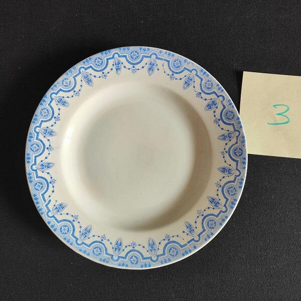 Set of 4 plates Terre de Fer Boch Frères La Louvier